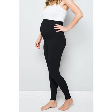 Maternity buttery over belly yoga pants